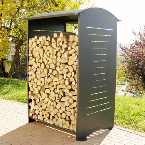 Outdoor log rack
