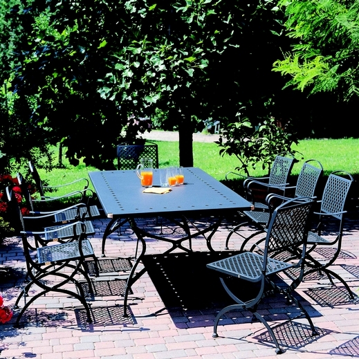 Set tavolo da giardino in ferro
