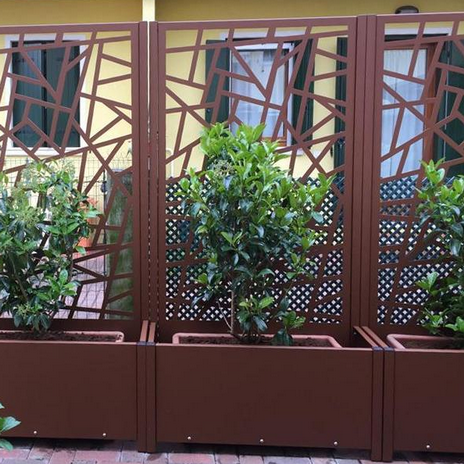 Fioriere da giardino in alluminio