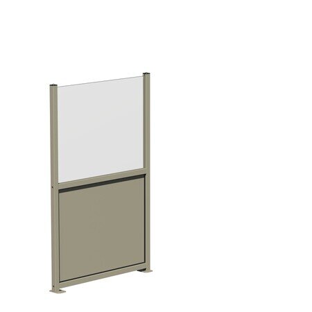 Cod. SQUARE H152 x L97 cm | Paravento sotto alluminio / sopra vetro