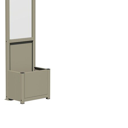 Cod. SQUARE FIORIERA L48.5 cm | Porta fioriera in alluminio