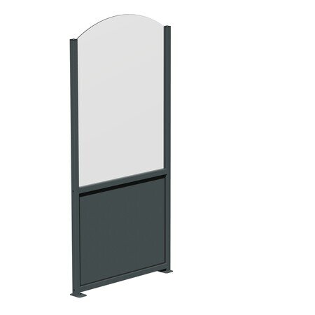 Cod. VELA H200xL97 cm | Paravento sotto alluminio / sopra vetro