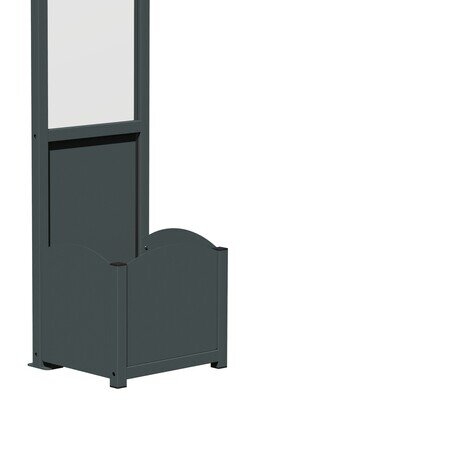 Cod. VELA FIORIERA L48.5 cm | Porta fioriera in alluminio